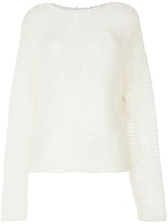 Saint Laurent ажурный джемпер