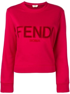 Fendi толстовка с нашивкой логотипа