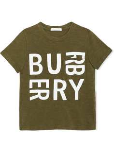 Burberry Kids футболка с принтом логотипа