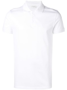 Saint Laurent классическая однотонная футболка-поло