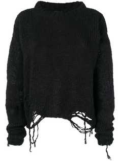 Thom Krom трикотажный джемпер с прорванными деталями