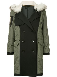 Frei Ea пальто с капюшоном с меховой оторочкой