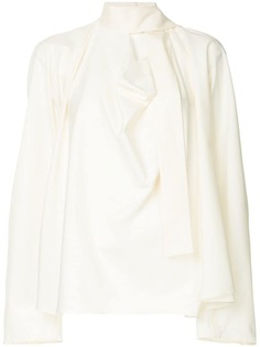 Lemaire блузка с завязкой на горловине