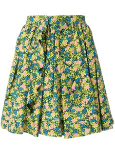 MSGM плиссированная юбка с цветочным принтом