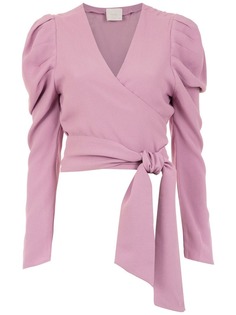 Framed Teshima wrap top