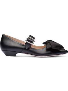 Miu Miu балетки с бантом