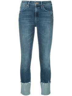 Mother укороченные джинсы с широкими манжетами