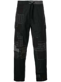 Maharishi спортивные брюки в стилистике пэчворк