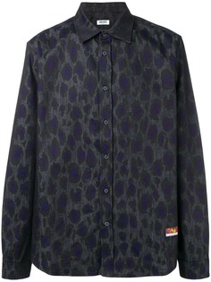 Kenzo джинсовая куртка с леопардовым принтом