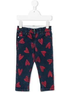 Stella Mccartney Kids джинсы с принтом сердец