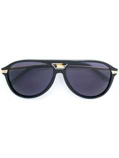 Cartier затемненные солнцезащитные очки-авиаторы