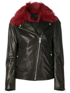 Belstaff байкерская куртка с меховым воротником