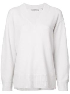 Vince джемпер в стиле оверсайз с V-образным вырезом