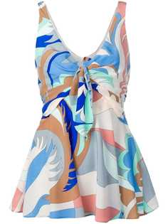 Emilio Pucci топ без рукавов с принтом