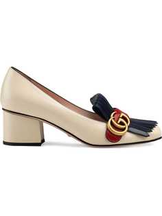 Gucci туфли-лодочки на каблуке средней высоты с пряжкой GG