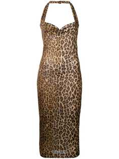 Dolce & Gabbana Vintage платье с леопардовым принтом 1973 года