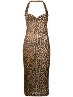 Dolce & Gabbana Vintage платье с леопардовым принтом 1973 года