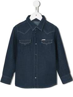 Diesel Kids джинсовая рубашка Crindux-NE SB с узором в горох