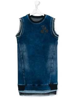 Diesel Kids джинсовое платье без рукавов
