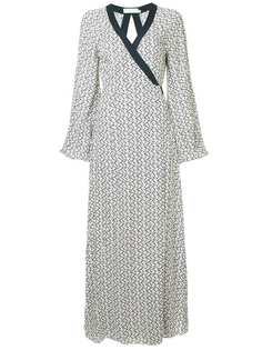 The Upside платье с запахом и принтом якорей