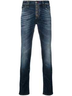 Philipp Plein выбеленные джинсы скинии