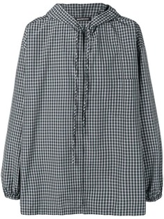 Balenciaga рубашка в стиле оверсайз с капюшоном