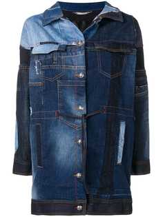 Philipp Plein джинсовая куртка в стиле пэчворк