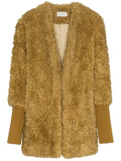 Low Classic однобортное пальто с манжетами в рубчик