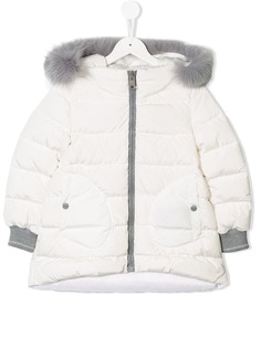 Herno Kids fur-trimmed puffer jacket