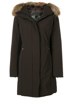 Rrd парка-пуховик с капюшоном с оторочкой из меха