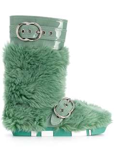 Miu Miu ботинки с отделкой из искусственного меха