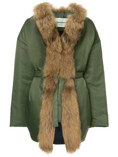 Ava Adore пальто с меховой отделкой