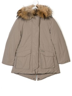 Woolrich Kids пальто с потайной застежкой