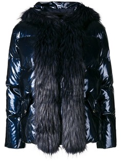Ermanno Ermanno faux fur trim puffer jacket
