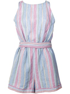 FRAME комбинезон в полоску с поясом на талии