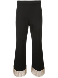 Alexis укороченные брюки с бахромой
