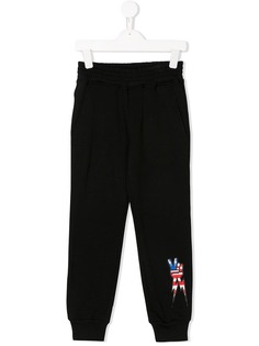 Neil Barrett Kids спортивные брюки с логотипом