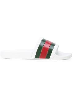 Gucci шлепанцы с полоской web
