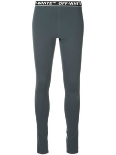 Off-White леггинсы с логотипом