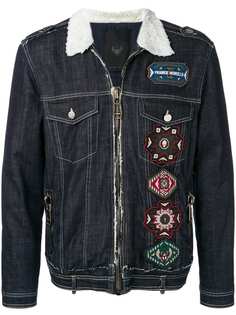 Frankie Morello джинсовая куртка с нашивкой