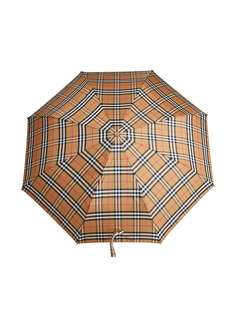 Burberry складной зонт в винтажную клетку