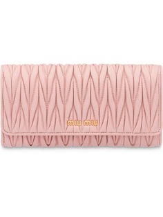 Miu Miu кошелек Matelassé с откидным клапаном