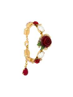 Dolce & Gabbana браслет с декоративными розами и кристаллами