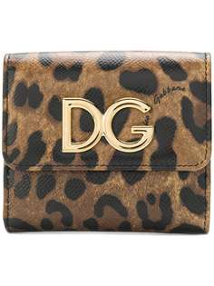 Dolce & Gabbana маленький кошелек с леопардовым принтом