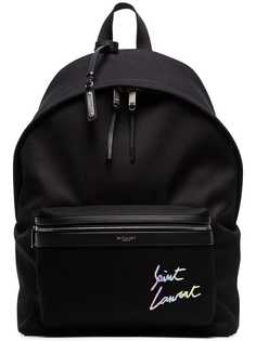 Saint Laurent рюкзак с вышивкой логотипа