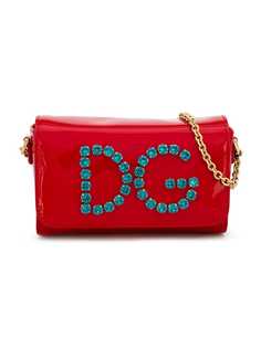 Dolce & Gabbana Kids сумка на плечо с логотипом из поделочных камней