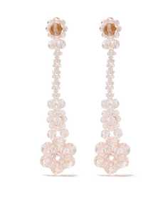 Simone Rocha висячие серьги из бусин Victorian Double