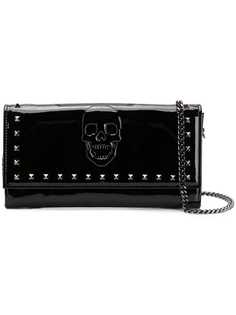 Philipp Plein клатч с тиснением черепа
