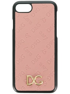Dolce & Gabbana тисненый чехол для iPhone 7 D&G Love
