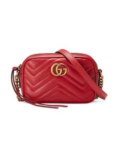 Gucci стеганая мини-сумка GG Marmont